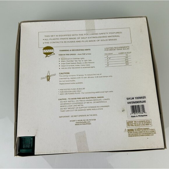 Kurt Adler Illuminated Christmas Tree Star Topper Winter Wonderfland Starburst - Picture 12 of 16